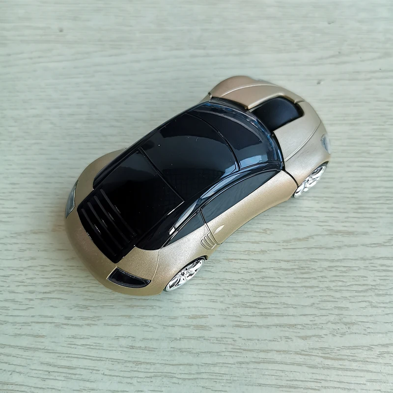 2,4 ГГц Беспроводная оптическая мышь и мышь автомобильный стиль USB Bluetooth приемная беспроводная мышь для ПК ноутбука bluetooth мышь - Цвет: Золотой