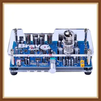 

Bravo Audio SP1 12AU7 Class A Tube Professional Amplifier Stereo Tube 3.5mm Headphone Amplifier