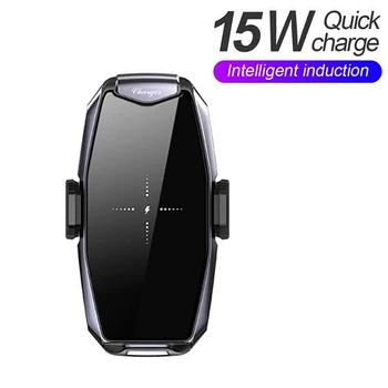 

15w Universal Car Wireless Charger Phone Holder Quick Charger 360 Degree Rotation Charging Bracket for Smartphones