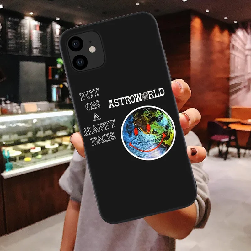 TPU Travis Scott Astroworld Tour silicone Case For iPhone 11 Pro Max xs wish you were here For iPhone 6 6s 7 8 Plus X XR Xs Max - Цвет: TPU