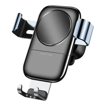 

Universal Portable Fast Overcharge Protection Non Slip Stable Mount Holder Qi Wireless ABS Durable Car Charger Auto Clamping