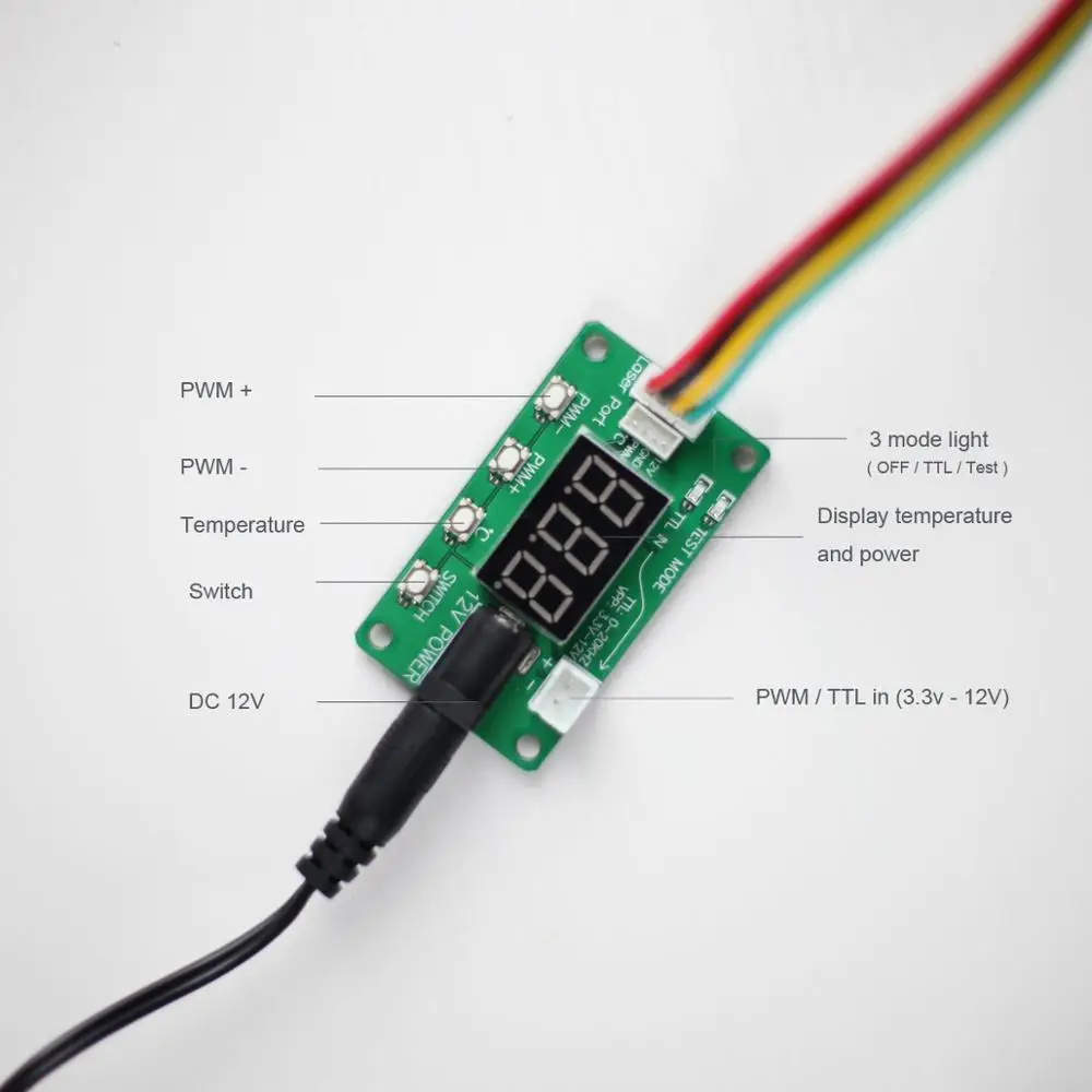 

NEJE Temperature Test Board TTL PWM Tester for Laser Module NEJE Accessories