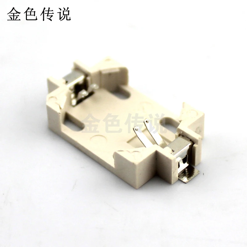 CR2032 SMD держатель батареи(белый) Держатель аккумулятора таблеточного типа Pad батарея случае PCB электронное крепление