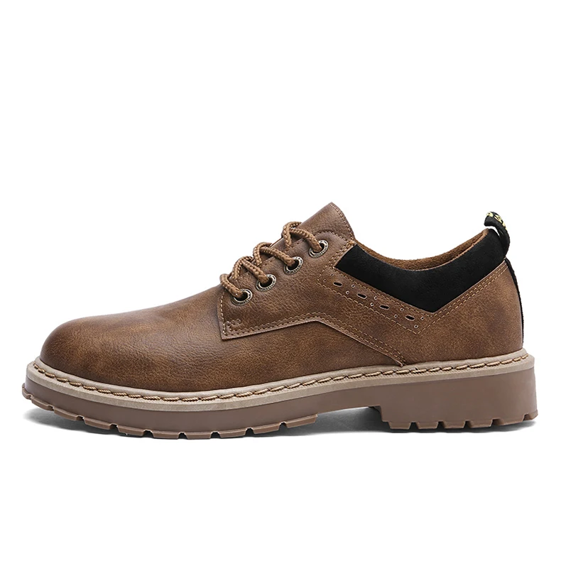 Vintage lace-up oxford leather shoes for men dance party wedding dress shoes genuine leather low-top martins boot outdoor sneakers (27)