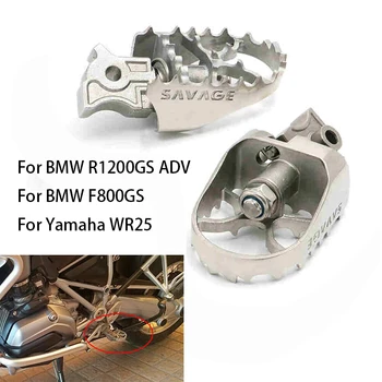 

Motorcycle Front Foot Pegs Footrest For BMW R1200GS R1150GS ADV Adventure G650 F800 700 F650 GS Food Pads pedals Fit Yamaha WR25