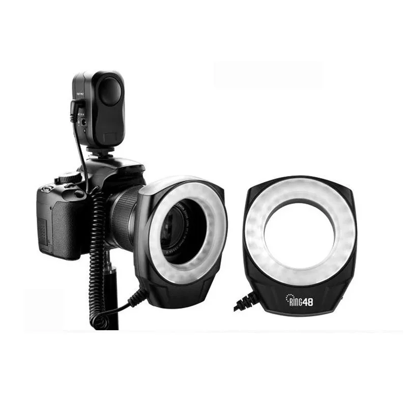 Godox кольцо 48 LED макро вспышка светильник для Canon Nikon Sony Pentax Цифровые камеры с шесть