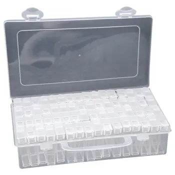 

New Fashion Embroidery Storage Container Beads Box Transparent Diamond Painting Accessories