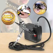 Doersupp комплект компрессора для аэрографа Air-кисть для покраски спрей Gu. n Пескоструйный пистолет для художественной модели автомобиля тату комплект инструментов для маникюра