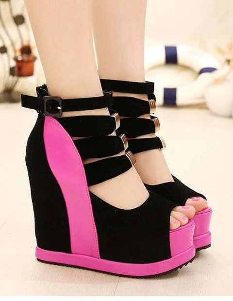 

Сандалии женские на толстой платформе, модные Водонепроницаемые босоножки с перфорацией и открытым носком, высокие, лето