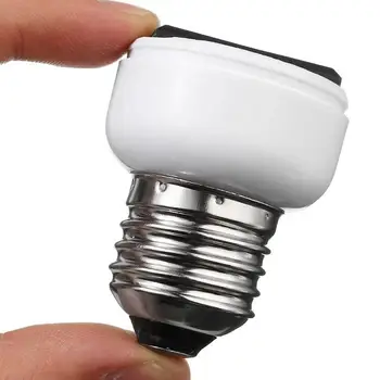 

1Pcs E27 Lamp Light Socket Holder Screw Bulb Convert Female Power US Outlet To EU O7A1