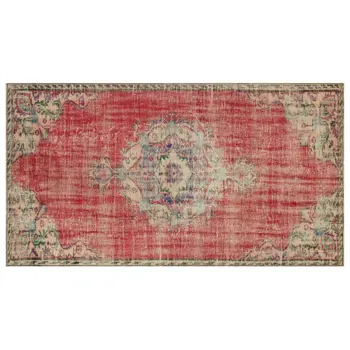 

Handmade Natural Vintage Turkish Area Rug 150x274 Cm-4'11''X8'12''
