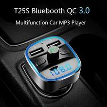 Автомобильный MP3-плеер CDEN с Bluetooth 5,0, приемником, FM-передатчиком, двумя USB-портами, автомобильное зарядное устройство, U-диск, TF-карта, аксессуары для интерьера Автомобильный MP3-плеер CDEN с Bluetooth 5,0, приемником, FM-передатчиком, двумя USB-портами, автомобильное зарядное устройство, U-диск, TF-карта, аксессуары для интерьера