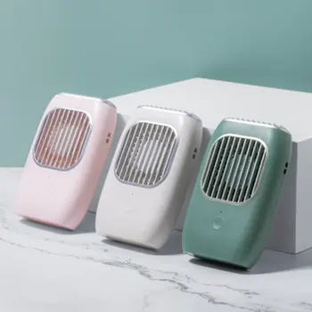 

Mini Fan USB Charging Travel Hanging Neck Fan Mini Summer Handheld Air Cooler Portable Desktop Small Fan