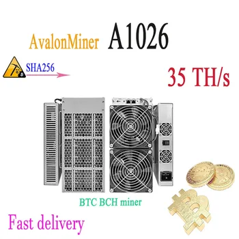 

Newest BTC BCH miner Avalon A1026 35T SHA256 Asic miner with psu Delivery within 24 hours Economical Mining Server