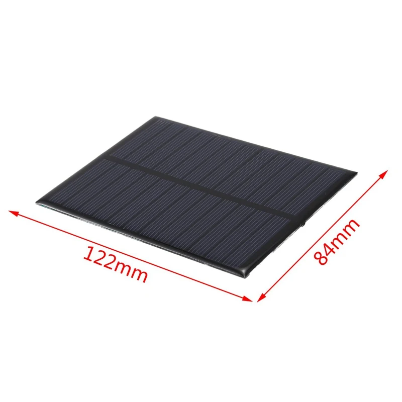 Панели солнечные модуль для Батарея сотовый телефон Зарядное устройство, модель "Сделай своими руками": 112X84 мм 6V 1,1 W
