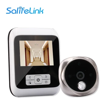 

Salifelink 3.0" LCD Screen IR Door Camera Photo/Video Recording 120 Degree Door Peephole Viewer Home Electronic Doorbell Camera