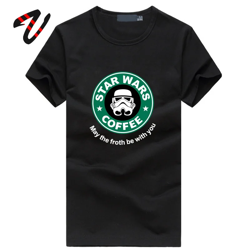 

Stormtrooper Star Wars Coffee T Shirt Darth Vader Last Jedi Yoda Funny Mens T-Shirts Fashion Casual Streetwear Europe Plus Size