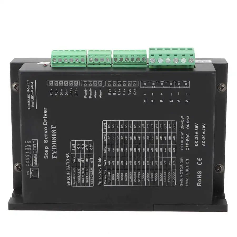 

DC48-110V/AC48-80V 2 4~7 2A Loop Stepper Motor Driver Nema34 Controller