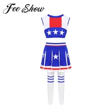 Disfraz de animadora para niños disfraz de Cosplay vestimenta para juego de rol para niñas(China)