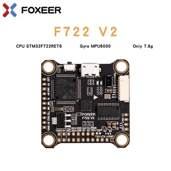

Foxeer New products F722 V2 FPV Flight Controller 3-6S Lipo with remote control parameter adjustment MPU6000 BetaFligh