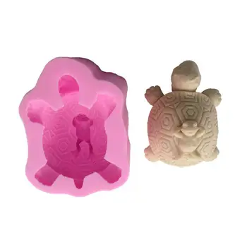 

Animal Turtle Back Frog Silicone 3D Cake Mold CupcakeGypsum Car Display Candle Gypsum Mold Cake Decoration DIY Silicone Mould