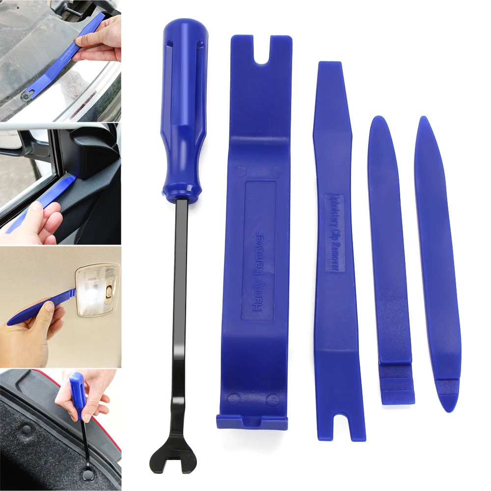5pcs Car Door Panel Trim Upholstery Retaining Clip Plier Tool For BMW E46 E39 E90 E60 E36 F30