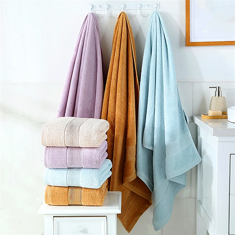 100 Pure Cotton Super Absorbent Large Towel Bath Towel 70*140cm Thick
