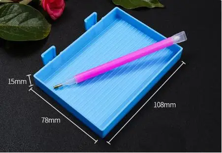 5D DIY Diamond Painting Accessories Tray Drill Plate Large Capacity 5D Diamond Painting Cross Stitch Embroidery Tools LD038 - Цвет: 1PC