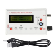 Gerador de sinal dds 1602 display lcd 1hz-500khz triângulo senoidal funcional frequência quadrada sawtooth onda forma de onda