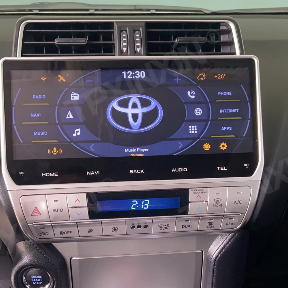 6 + 128G 12 3 для Toyota Land Cruiser Prado 150 2018-2020 Android автомобильный GPS-навигатор стерео головное