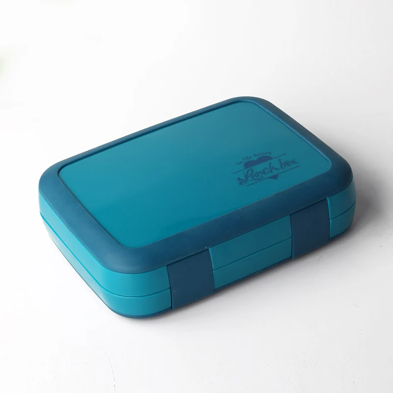 Microwavable герметичная школьная коробка для обеда для детей Детский контейнер для еды с отделениями портативный квадратный пластиковый набор коробочек для бэнто