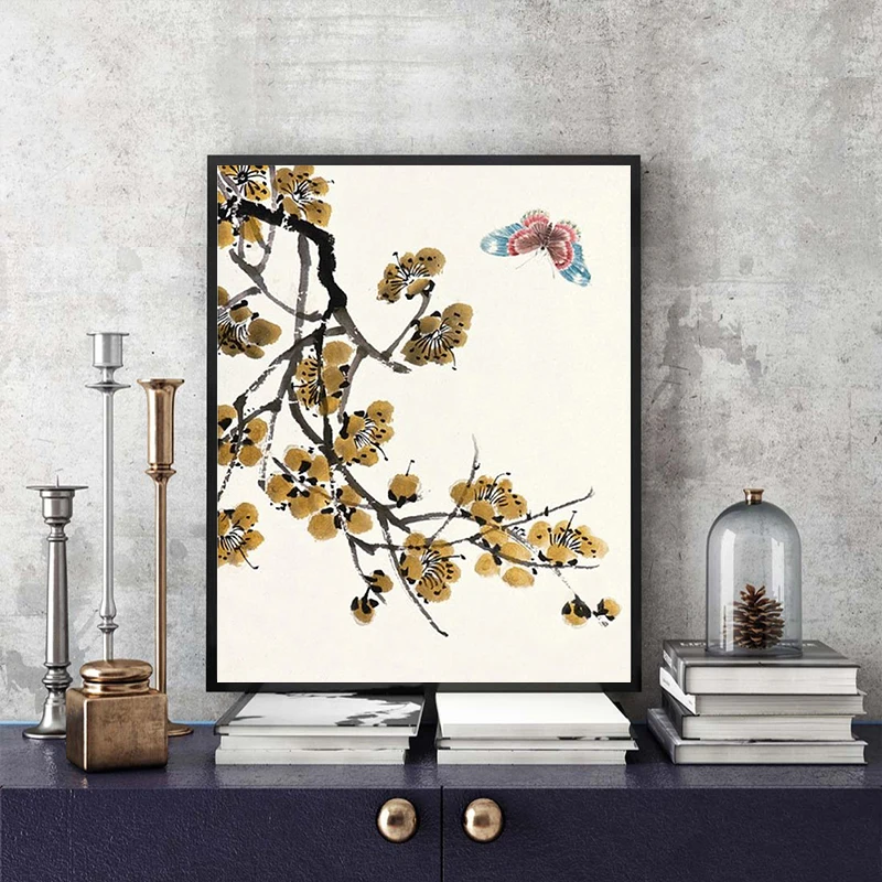 Краска по номерам художественная живопись по номерам китайская живопись Qi Baishi работает к сожалению Тихая домашняя коридор декоративная живопись - Цвет: 80345