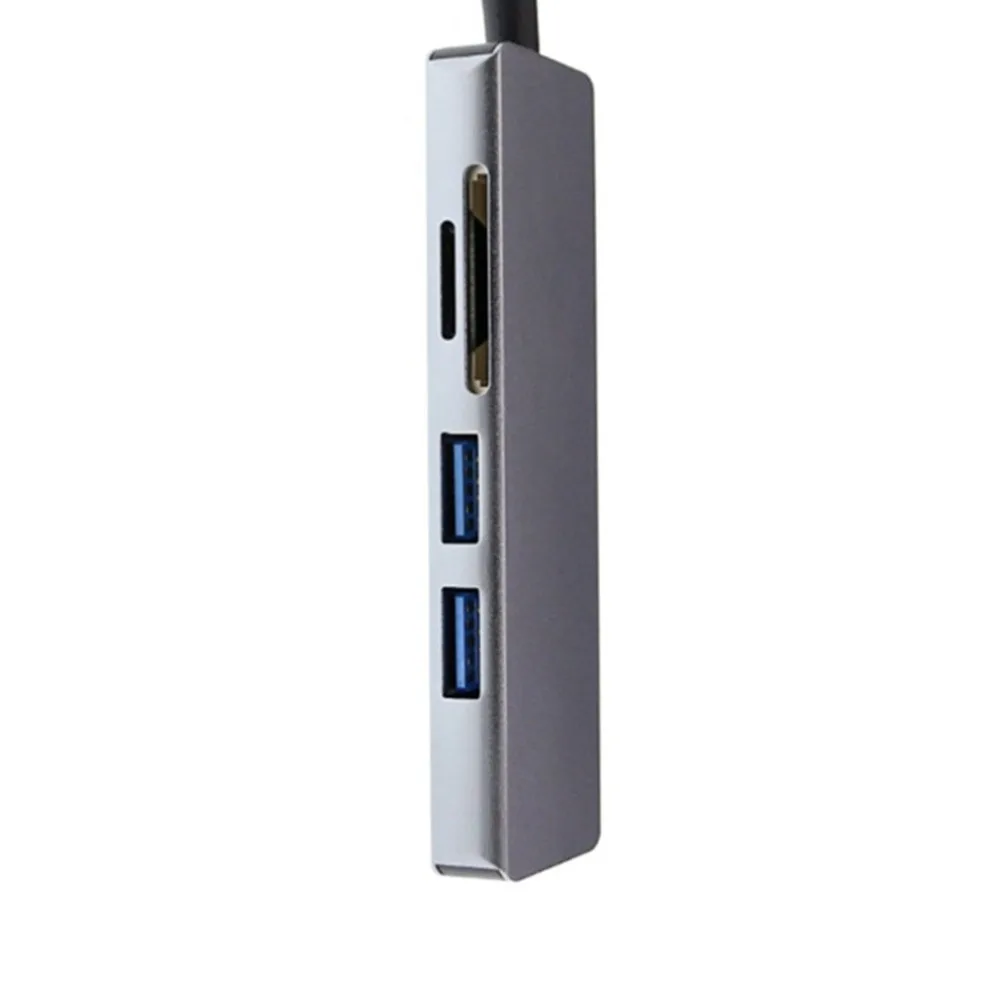 Thunderbolt 3 концентратор usbc док-станция usb Тип C к HDMI USB3.0 кабель TF SD карта 5в1 адаптер сплиттер для Macbook Pro Dell XPS 13
