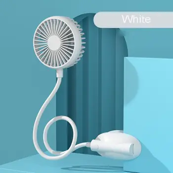 

Universal Hands Free Neck Fan USB Rechargeable 3 Speed Flexible Air Cooling Clip Fan for Baby Stroller Car Seat Desk Camping Gym