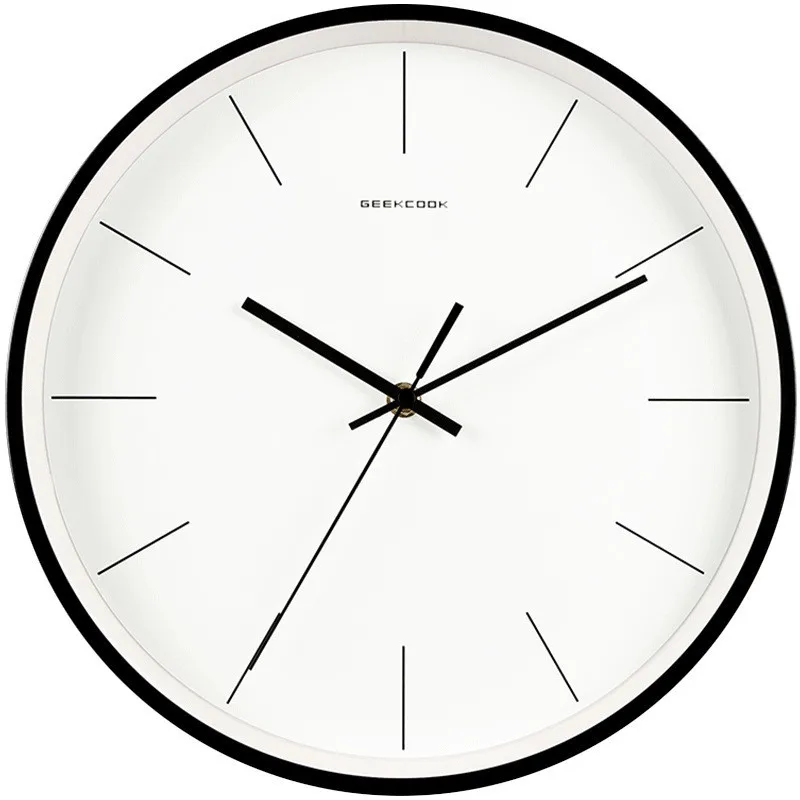 2019New поступление модный ноутбук с экраном 14 дюймов и Винтаж круглые часы Современный дизайн украшения дома Гостиная современные настенные часы пластиковые настенные часы