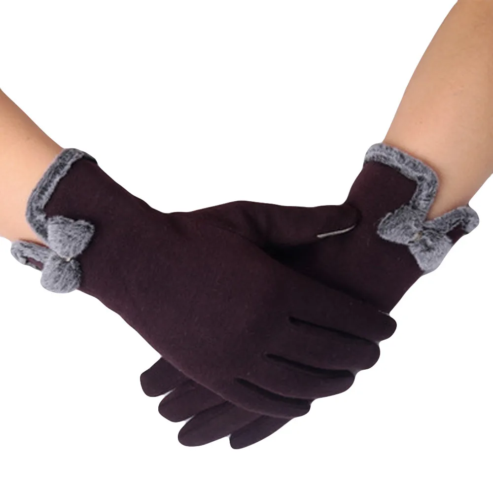 Женские зимние перчатки элегантные модные пушистые зимние теплые ветронепроницаемые перчатки для рук лыжные ветронепроницаемые перчатки защита для рук guantes
