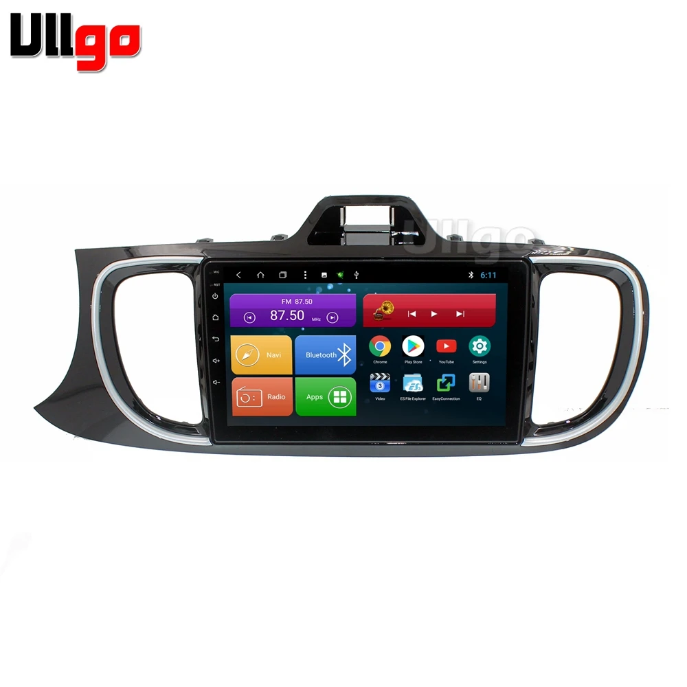 Android автомобильный DVD GPS для Kia Soluto 2018 + авторадио Головной блок Центральный