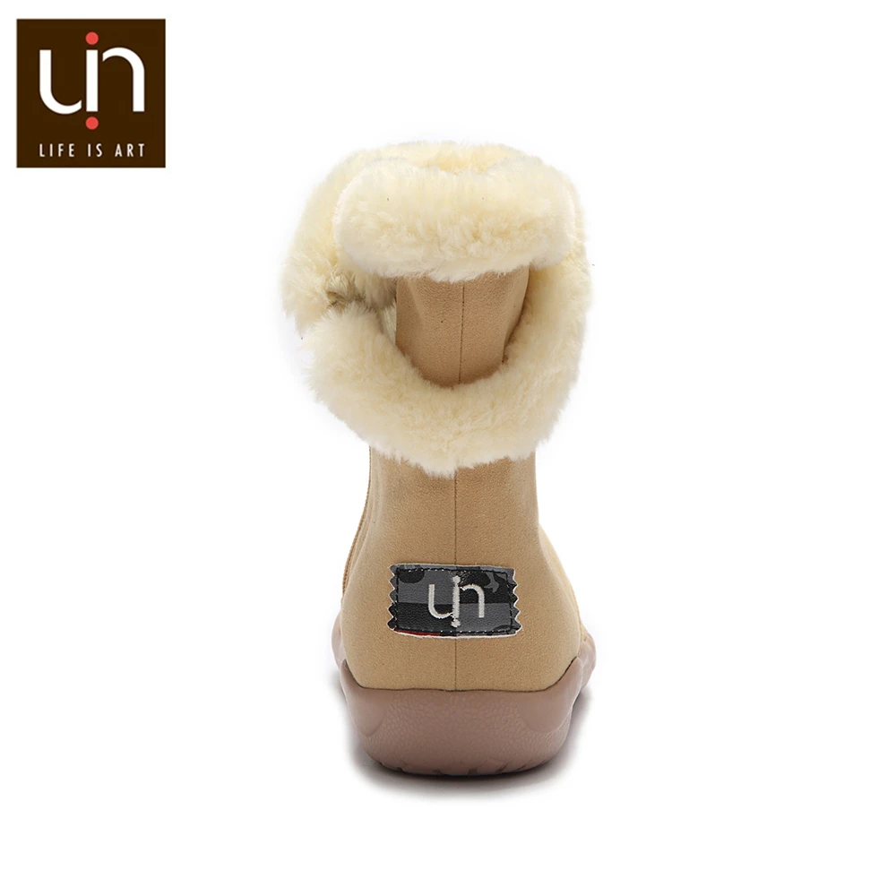 Серия UIN Hakkar; сезон осень-зима; теплые ботинки на меху для больших детей; дизайнерская детская обувь на молнии; замшевые ботинки из микрофибры для девочек и мальчиков