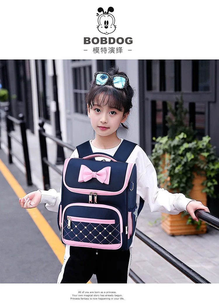 Kids orthopedic backpack Primary School Bags For Students Boys Girls Backpacks Waterproof Schoolbags Book Bag mochila infantil