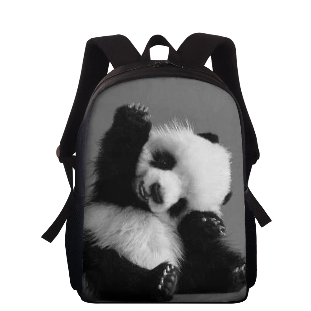 Mochilas escolares con estampado 3D de Panda para niños y niñas, mochila escolar para guardería