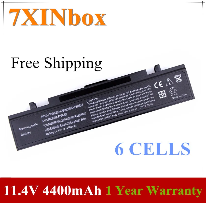 7XINbox Батарея AA-PB4NC6W AA-PB9NC5B AA-PB9NC6B AA-PB9NS6B для SAMSUNG R428 NP-R428 AA-PL9NC6W AA-PB2NC3W AA-PB2NX6W AA-PL9NC6B