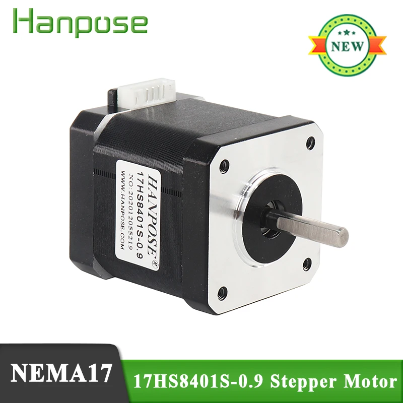 

free shipping 5pcs Nema17 Stepper Motor 17HS8401S 0.9 degree 1.7A 52N.CM 42 motor 42BYGH For beauty medical machine accessories