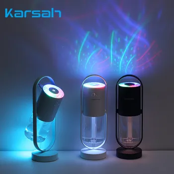 

Air Humidifier Aroma Anion Mist Maker Projection Lamp 360 Rotating Desktop Mini Mute Atomization Fragrance Portable Humidifier