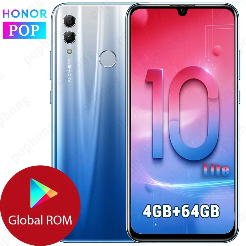 Глобальная прошивка Поддержка оригинальный HONOR 10 Lite мобильный телефон 6 2 дюймов 4