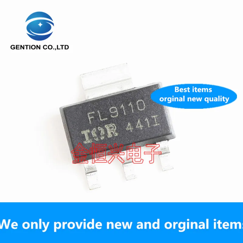 10pcs 100% orginal new MOS field effect tube IRFL9110 FL9110 SOT223 ...