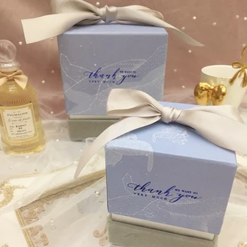 

Creative Champagne Square Box Happy Birthday Party Favor Gifts Box Marriage Bridesmaid Gift Candy Chocolate Perfume Gift Boxes