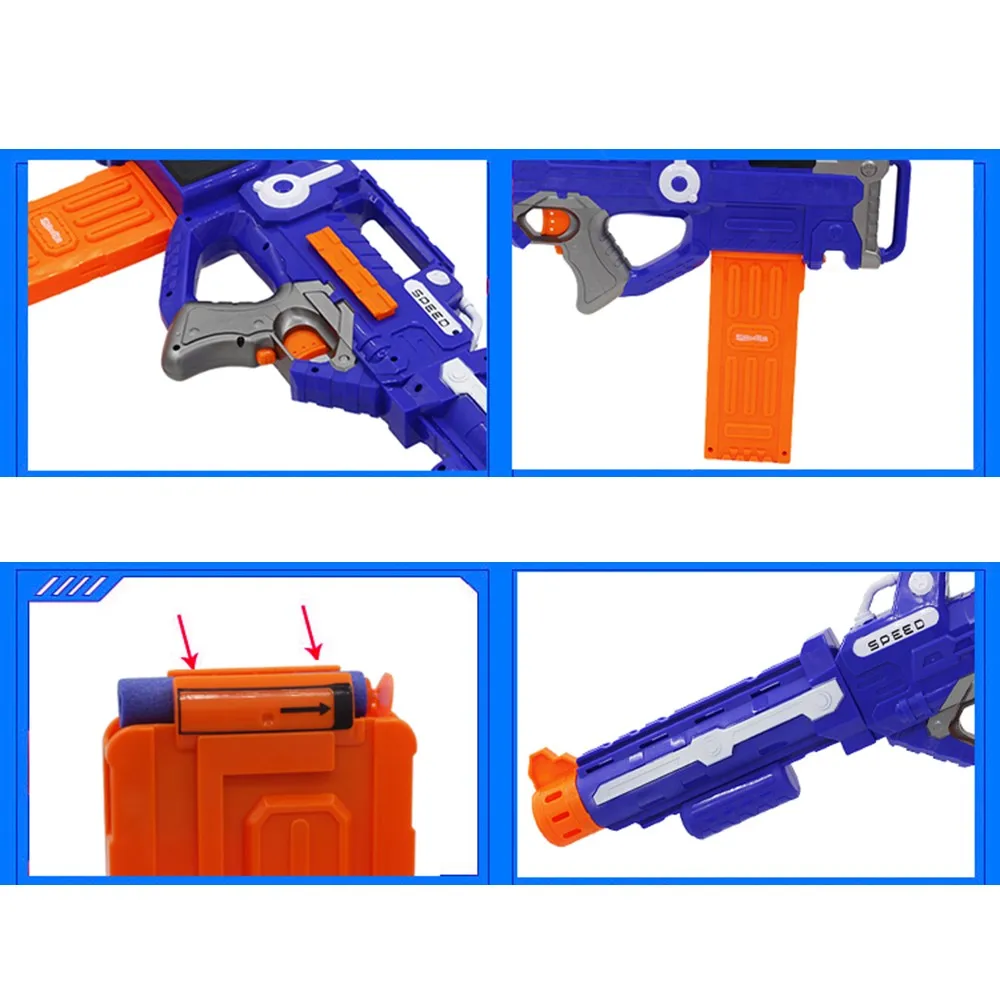 Electronic Submachine Gun Toy Suit NERF Soft Bullet Gun Rival Elite Series Outdo 