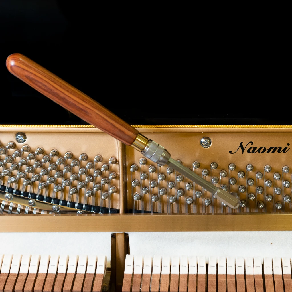 Ключ для настройки рояля молоточек для настройки Телескопический шестигранный сердечник из нержавеющей стали Палисандр Ручка инструмент для настройки фортепиано