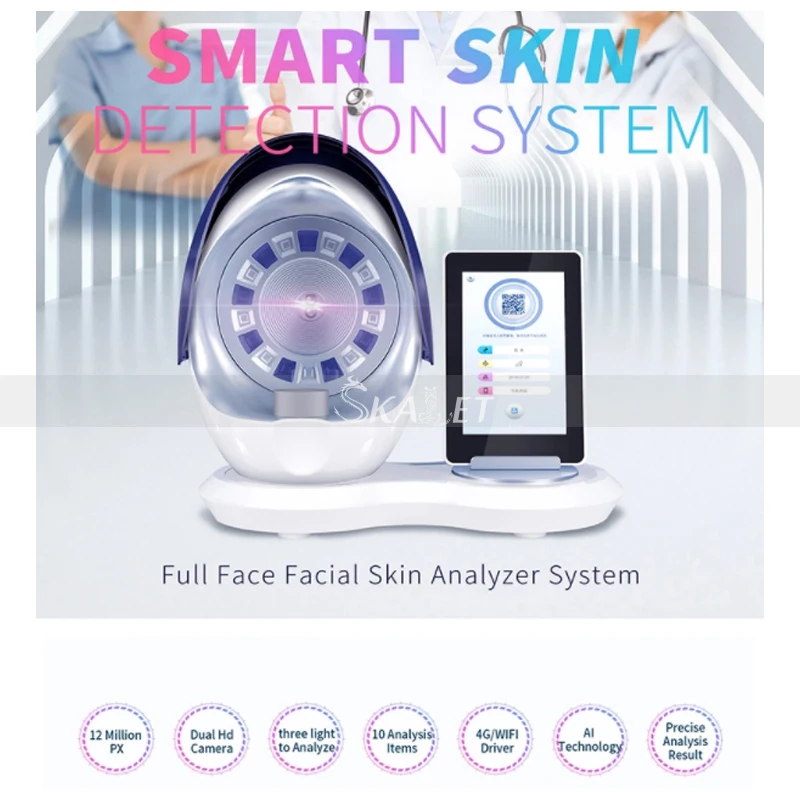 

Portable Magic Mirror Skin Analysis Tester Face Care Health Monitoring Skin Scanner for Home Use