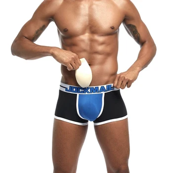 

New Style Mens Enhancing Underwear Boxer Trunks Sexy Bulge Padded Front + Back Magic buttocks Removable Push Up Underpants